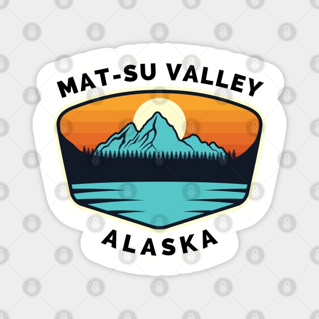 Mat-Su Valley Ski Snowboard Mountain Alaska Mat-Su - Mat-Su Valley Alaska - Travel Magnet by Famgift