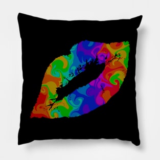 Rainbow Kiss Pillow