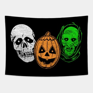 Halloween 3 Silver Shamrock Masks Tapestry