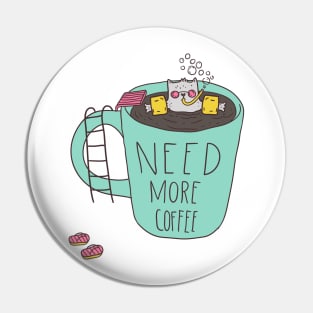 Need more coffee Pin