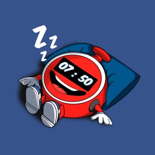 Kawaii Sleeping Alarm Clock T-Shirt