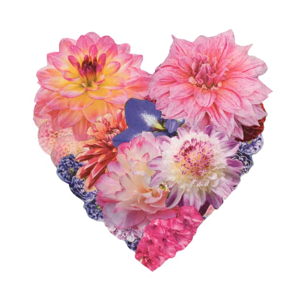Love in Bloom - Flower Hearts by JenPolegattoArt