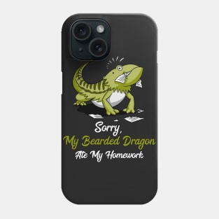 Bearded Dragon Ate My Homework Phone Case