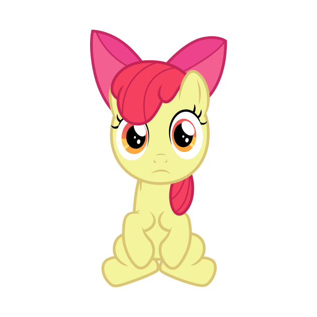 Apple Bloom sat by CloudyGlow