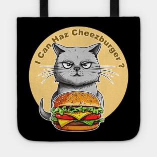 "I Can Haz a Cheeseburger" Meme Internet Culture Tote