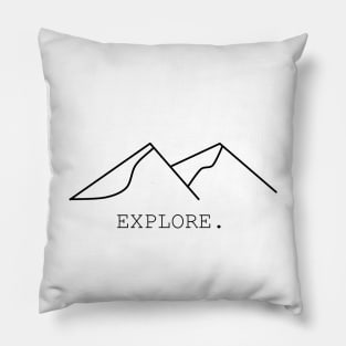 Simple mountains Pillow