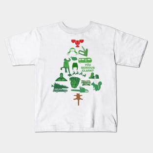 Lego Man Around The Christmas Tree Kids T-Shirt