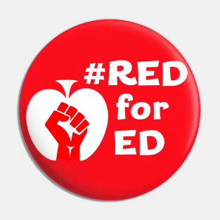 Red for Ed (red fist) Pin