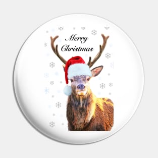 Christmas Stag Pin