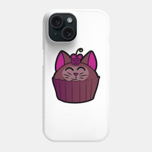 Catcake With Mouse-Cherry - Chocolate Phone Case