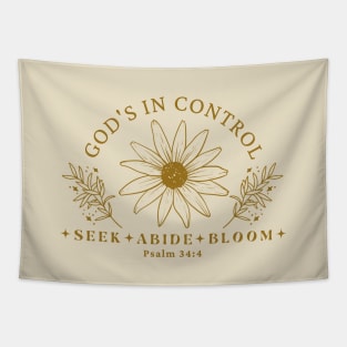 God's In Control Tapestry