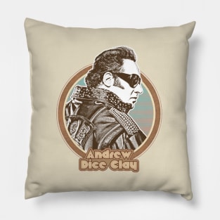 Andrew Dice Clay /\/\/ Retro Style Fan Design Pillow