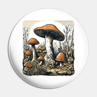 Mystic Forest Fungi Pin