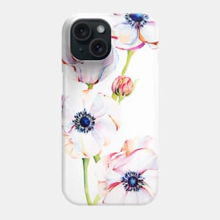 Asymmetrical Anemones Phone Case