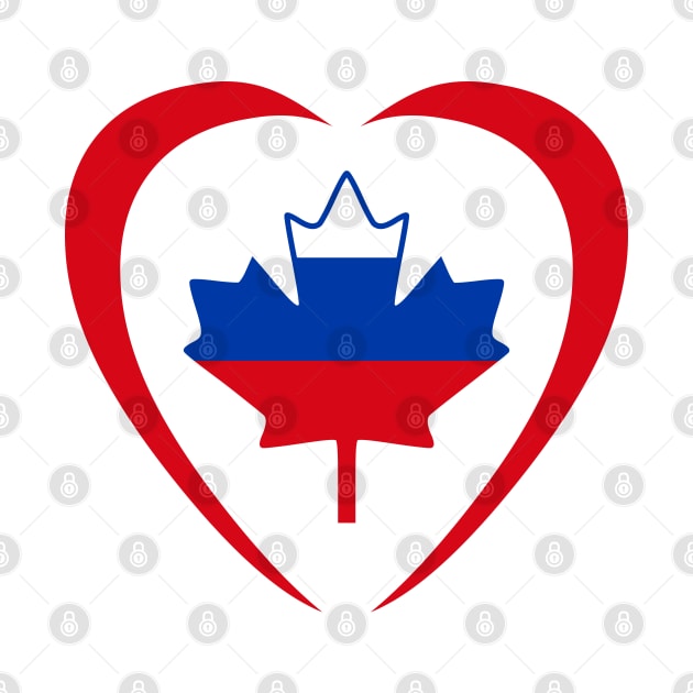 Russian Canadian Multinational Patriot  (Heart) by Village Values