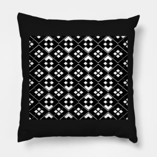 Abstract geometric pattern - black and white. Pillow