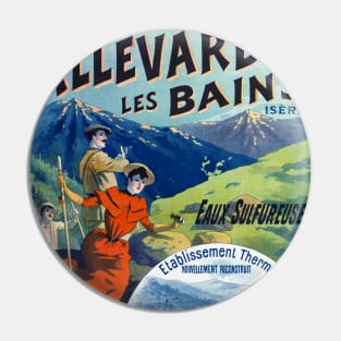 Allevard les Bains France Vintage Poster 1894 Pin