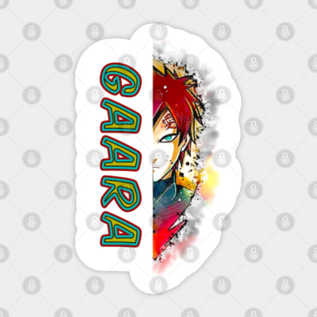 Naruto Shippuden Gaara Fanart Design Naruto Shippuden Sticker