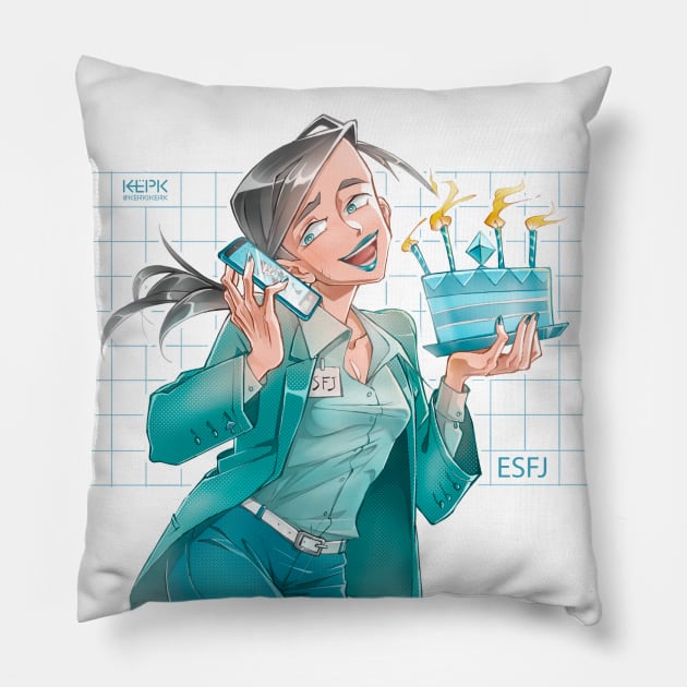 ESFJ - The Consul Pillow by Kerkikerk