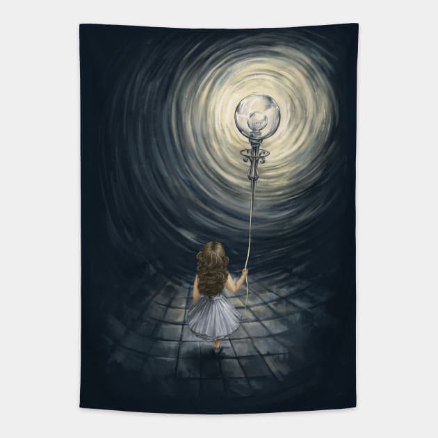 Girl with a balloon Tapestry by Anilia