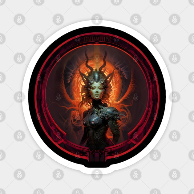 Alien Queen of the Dragons Magnet by AlienQueenApparel