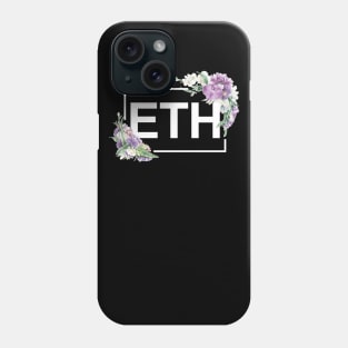 Ethereum Orchid Border White Phone Case