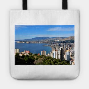 Benidorm Skyline Cityscape Costa Blanca Spain Tote