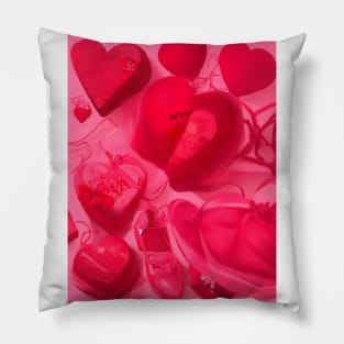 Anime valentine's day aesthetic Pillow