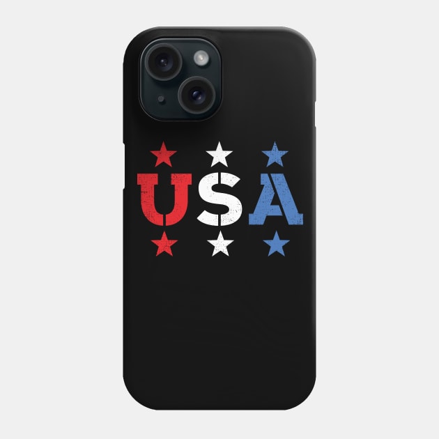 USA Vintage Patriotic 4th Of July Independence Day Phone Case by Eugenex