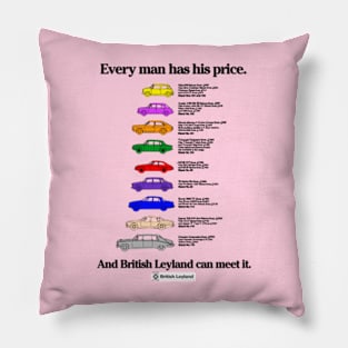 1970s BRITISH LEYLAND ADVERT Pillow