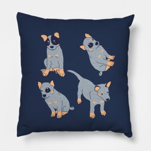 Blue Heeler Puppy Pillow