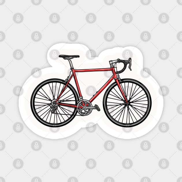 Racing bicycle Magnet by Markus Schnabel