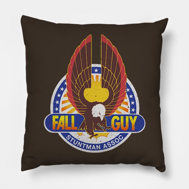 The Fall Guy DIstressed Pillow by Tee Arcade