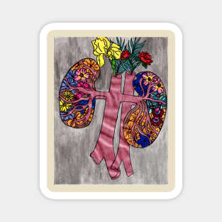 Kidney Beans - Watercolor metallics Magnet