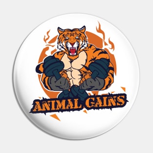 Tiger Gains - Animal Gains Pin