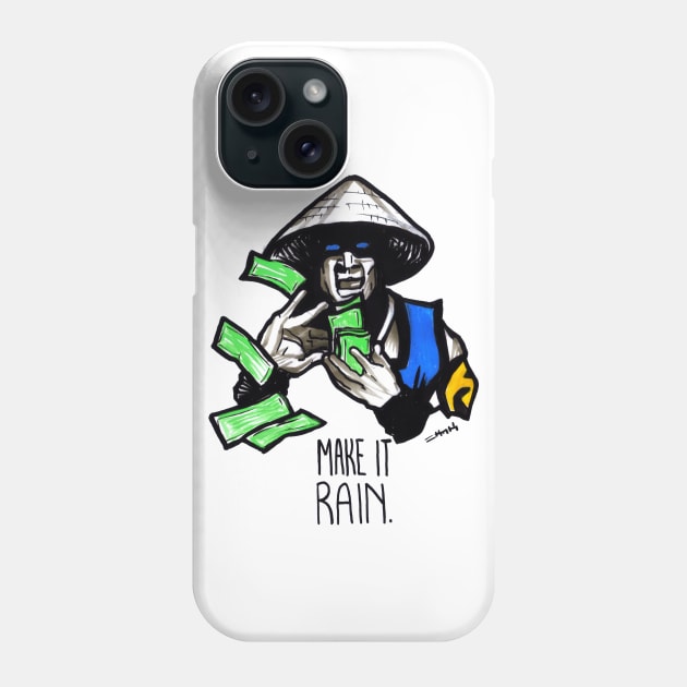 Make it Rain Raiden Phone Case by sketchnkustom