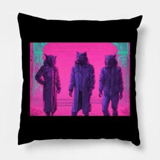 Three wolves Pillow