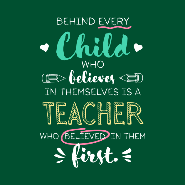 Behind every Child Teacher Appreciation Gifts Thank You End of Year by BetterManufaktur