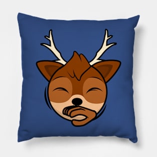 Shocked Reindeer Ecstatica Pillow