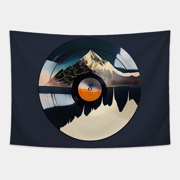 Vinyl Record - Mountain Dream Tapestry by Bondoboxy