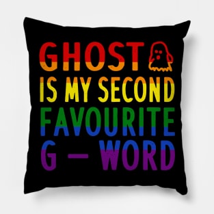 Halloween Spooky Ghost Party Costume Gay LGBT+ Pillow