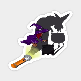 Witching Hour Whimsy: Playful Shadows Magnet