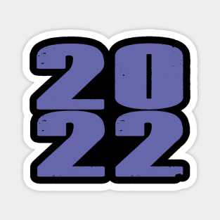 Color of the Year 2022 Very Peri Periwinkle Blue Typography Magnet