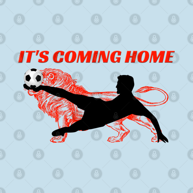 Discover It's Coming Home, English Football, England Team - England Football - T-Shirt