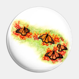 Monarch Butterflies Pin