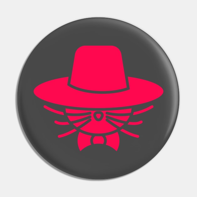 Detective cat Pin by Yu Achi