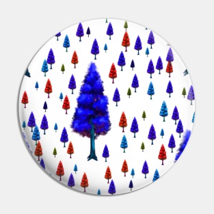 blue red trees leaves background pattern texture Pin