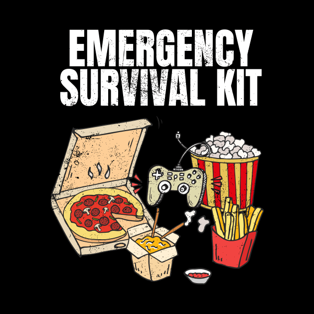 Funny Modern Emergency Survival Kit by SzarlottaDesigns