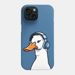 Duck Wearing Headphone Phone Case