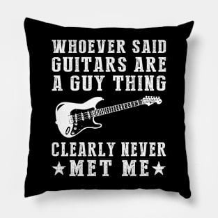 Guitar Goddess - Breaking Strings and Stereotypes! Pillow